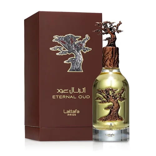 Vista 2 de Lattafa Eternal Oud Eau De Parfum Espray, 3,4 onzas (Unisex)