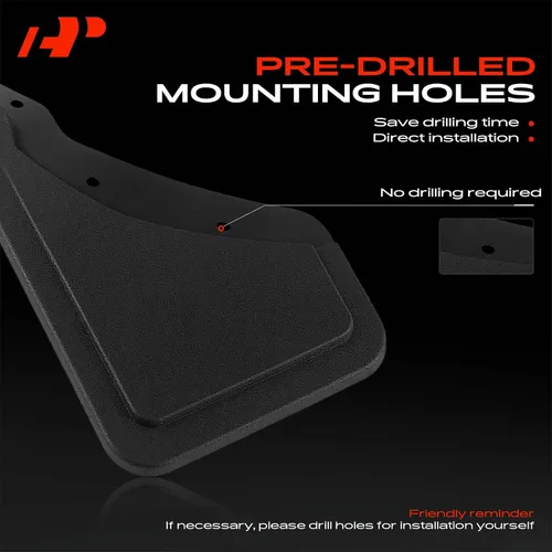 Vista 6 de A-Premium Guardabarros protectores contra salpicaduras compatibles con Ford Bronco Sport 2023-2021 [camioneta de 4 puertas], sin necesidad