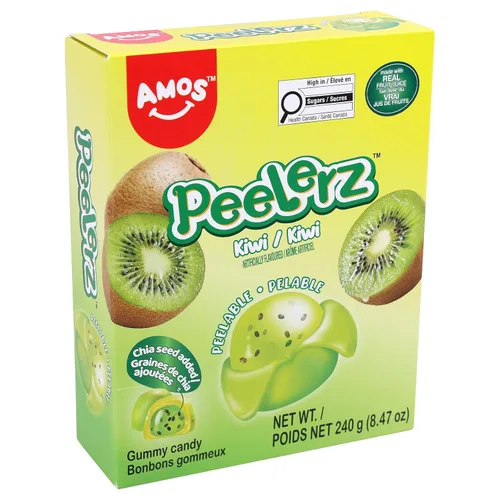 Vista 8 de AMOS Peelerz - Caramelo de goma pelable, mango/lichi/maracuyá/melocotón Paquete de 4 variedades, 3 oz cada uno, total 11.99 oz