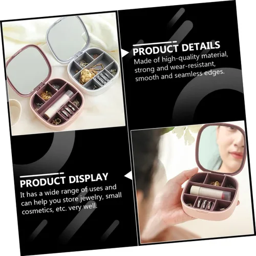 Vista 3 de Holibanna Box jewelry storage box women jewel holder mini jewelry case jewelry storage drawer jewelry case container drawer jewelry organizer joyero