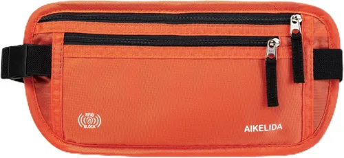 Vista 22 de Cinturón de dinero para pasaporte para mujeres y hombres - Cartera de viaje Negro