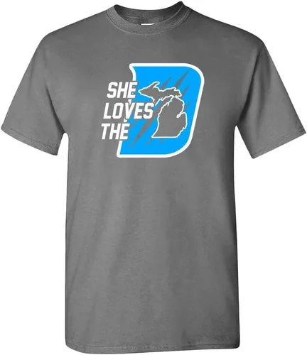 Vista 5 de She Loves The D Men's T-Shirt for Football Fans