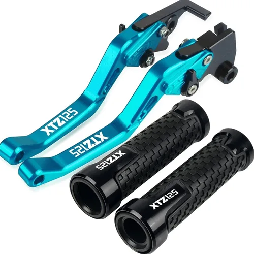 Vista 9 de Palancas de freno para Yamaha XTZ125 XTZ 125 2014 2015 Accesorios de carreras de motocicletas CNC, palancas de embrague de freno para manillar
