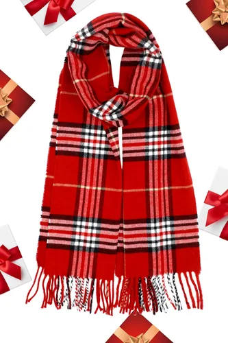Vista 73 de Bufanda de invierno Achillea suave y cálida, de tartán, a cuadros, de cachemira, unisex