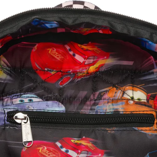 Vista 5 de Disney Cars Mini Backpack for Women, Teens, Kids - 13" Lightning McQueen Mini Bag with Front Pocket Plus Button Disney Cars Backpack Purse Bundle