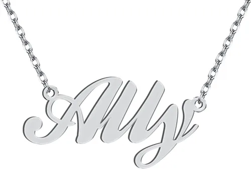 Vista 80 de Personalized Custom Name Pendant Necklace Stainless Steel for Women