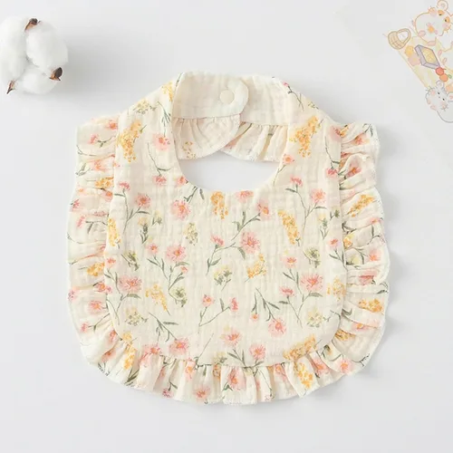 Vista 5 de AMAWMW Baberos de muselina unisex para niños y niñas, paquete de 6 baberos de bandana para bebé, baberos ajustables para recién nacidos para babear