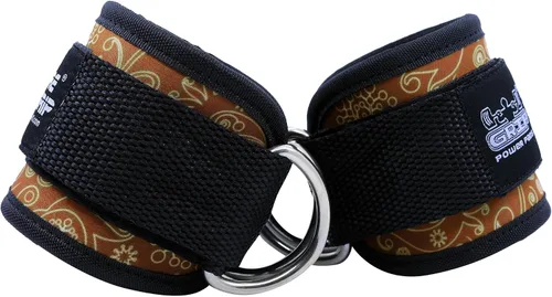 Vista 21 de Correas de tobillo para máquinas de cable con doble anillo en D, puños de neopreno premium ajustables para mejorar piernas, abdominales y glúteos
