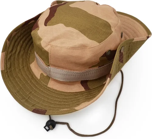 Vista 12 de Sombrero de ala ancha para exteriores, sombrero de protección solar, estilo clásico del ejército de combate de los Estados Unidos, gorra de sol
