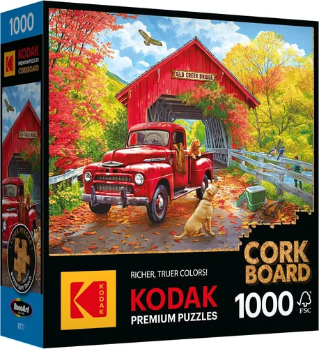 Vista 8 de RoseArt - Kodak Premium Cork - Café - Rompecabezas de 1000 piezas para adultos