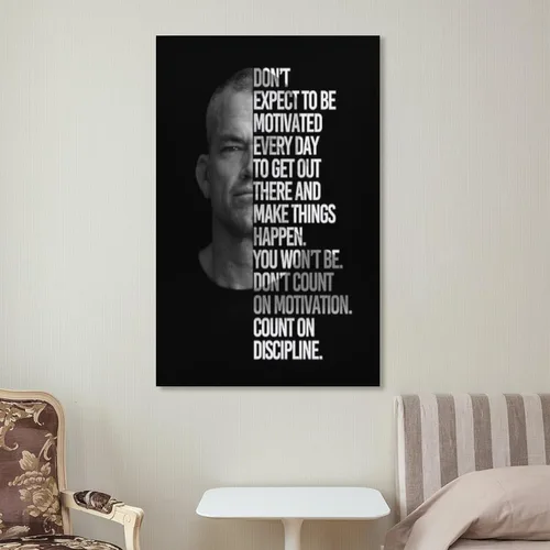 Vista 7 de MOJDI Jocko Willink - Póster de positividad con citas famosas, lienzo para decoración de habitación, estética y decoración, póster de arte de pared