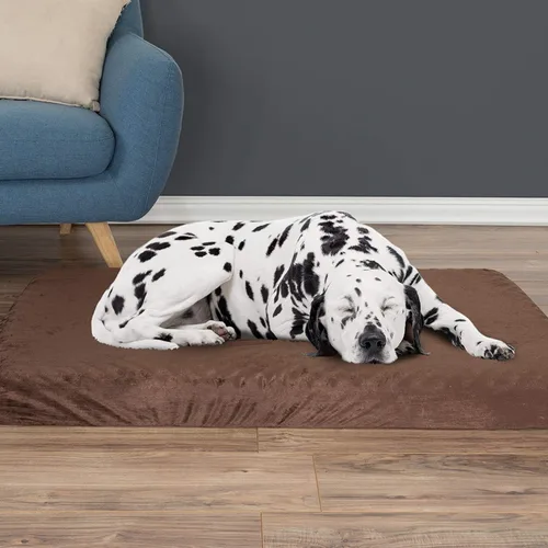 Vista 2 de PETMAKER - Cama ortopédica para perros, cama para mascotas de 2 capas para suelo, perrera o jaula con funda extraíble lavable, cama para perros