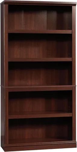 Vista 18 de Estantería de 5 niveles de Sauder, estantería de madera multiusos para oficina en casa, sala de estar, en castaño tiza