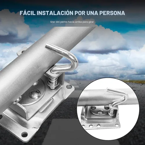 Vista 7 de Torin gato de remolque de 1000 libras con rueda, gato giratorio resistente para remolque de barco de rueda única, elevación de 10 pulgadas, gato