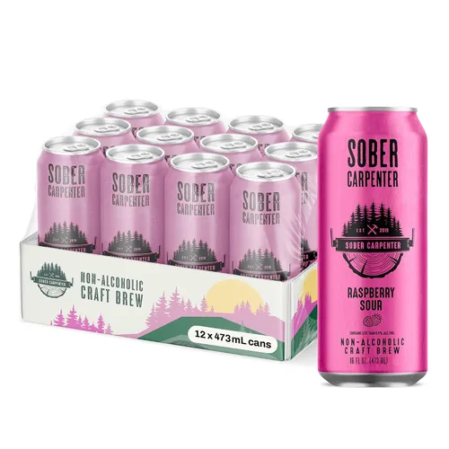 Vista 13 de SOBER CARPENTER - Cerveza sin alcohol de trigo blanco estilo belga, cerveza artesanal para todas las ocasiones, licores sin alcohol y alternativa al