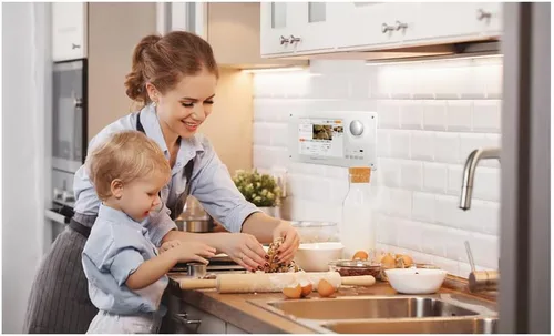 Vista 5 de OEM Systems MS-21 Mainstation - Sistema de entretenimiento en pared, color blanco (MS-21-W-AC)