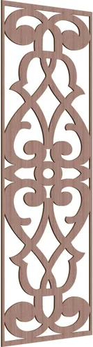 Vista 100 de 9 3/8"W x 24 3/8"H x 1/4"T Bellaire Decorativos Paneles de pared de madera calado, abedul