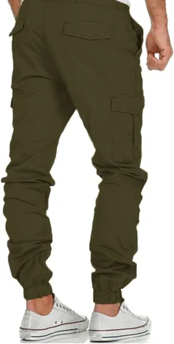 Vista 2 de Mens Pants Cargo Joggers Sweatpants Casual Lightweight Hiking Pant Slim Fit Chino Trousers with Pockets