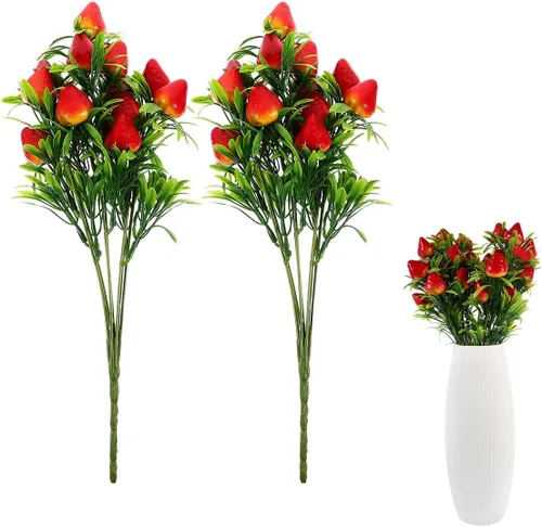 Vista 10 de MAGICLULU Ramo de flores artificiales de manzanas para decoración del hogar, 1 Uds Apple