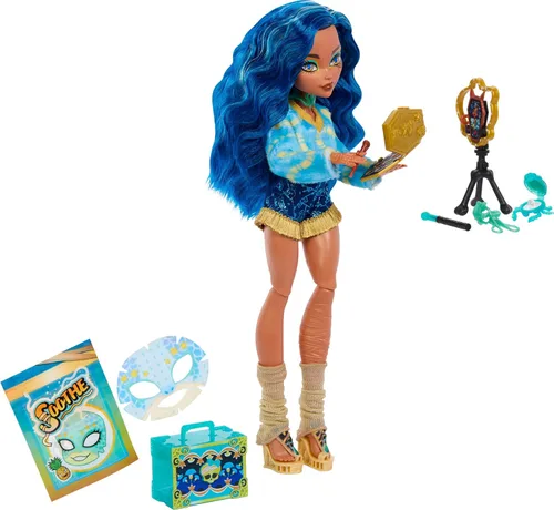 Vista 2 de Monster High Muñeca Cleo De Nile Secrets Self-Scare Secrets