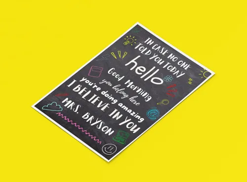 Vista 5 de Pósteres motivacionales personalizados para la escuela, aula, habitación de los niños, póster de mentalidad de crecimiento para estudiantes