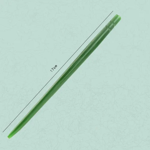 Vista 3 de 6.69 pulgadas verde Hetian Jade palillos de pelo para mujeres niñas retro tradicionales horquillas