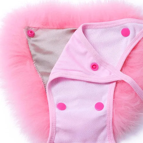 Vista 3 de Conjunto de bikini de dos piezas de piel sintética para mujer