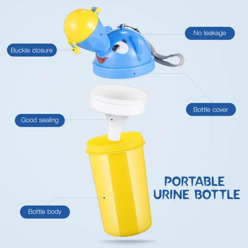 Vista 4 de Gadpiparty Orinal portátil para orinal de urinario de urinario de emergencia para bebé, niño, portátil, orinal para niños, entrenamiento para orinar