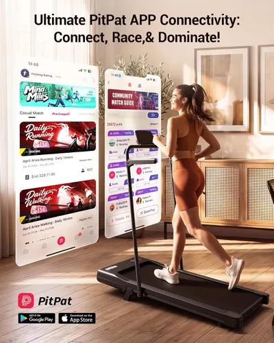Vista 6 de Superun Walking Pad with 6% Incline, 3 in 1 Portable Treadmill for Home Negro carbón