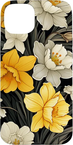 Vista 9 de Daffodil Flower Pattern Modern Floral Case for iPhone 17