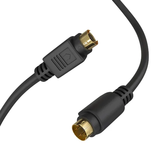 Vista 5 de Cmple - Cable S-Video chapado en oro (SVHS) Cable SVideo de 4 pines - 3 pies