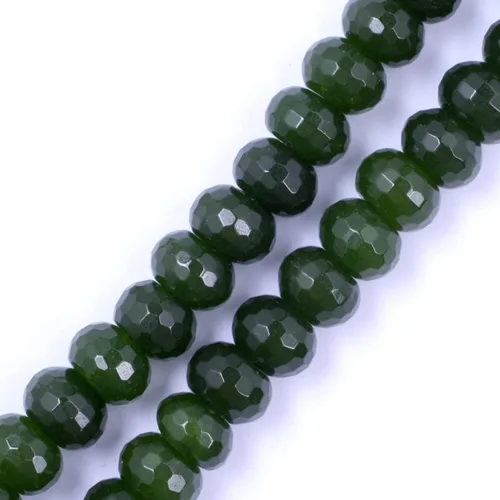 Vista 9 de GEM-Inside Roundell - Cuentas espaciadoras sueltas de cristal natural facetado para soporte, collar, aretes, hacer adultos de 15 pulgadas