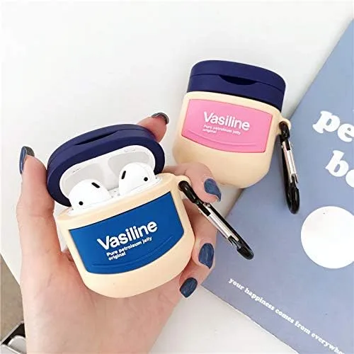 Vista 2 de Funda para AirPods Pro de silicona suave con clip de gancho para Apple AirPodspro AirPods 2019 3D caricatura protectora fresca divertida linda