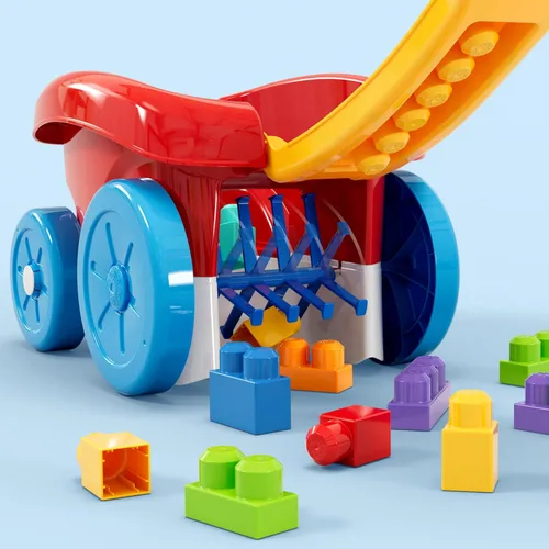 Vista 4 de MEGA BLOKS First Builders Block Scooping Wagon - Bloques de juguete