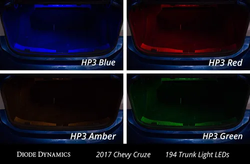 Vista 4 de Diode Dynamics - Luz LED para maletero compatible con Chevrolet Cruze 2011-2019 (uno), 194 HP3 ámbar