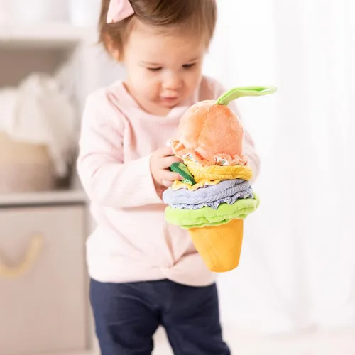 Vista 3 de Melissa & Doug Juguete infantil de helado portátil con clip con sonido y vibración