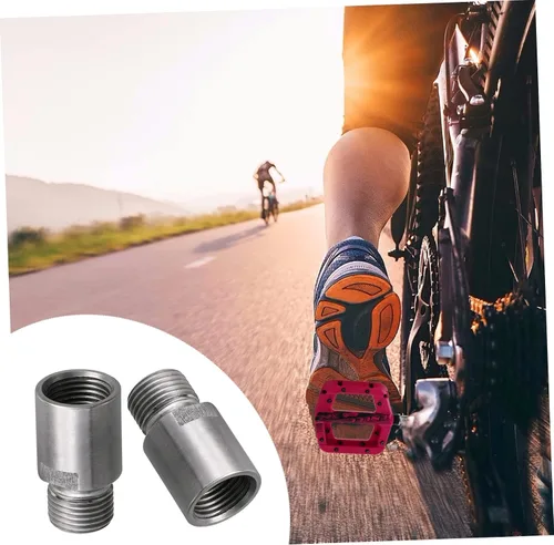 Vista 9 de VANZACK Adaptador extensor de pedal de bicicleta para bicicleta de montaña y bicicletas plegables, extensión de eje de 0.787 in, herramienta