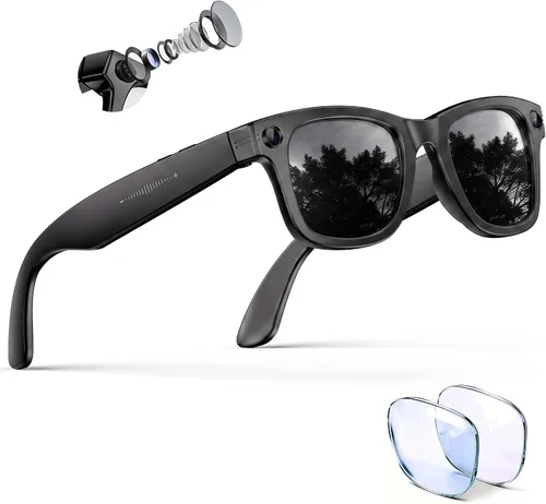 Vista 10 de Lentes inteligentes 4K con cámara, lentes Bluetooth de traducción