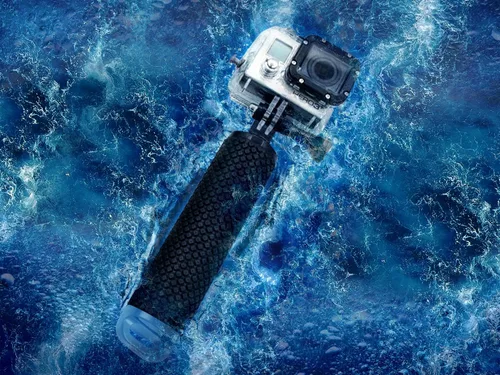 Vista 5 de Floating Hand Grip Waterproof Monopod for GoPro Hero 13 12 11 10 9 8 7 6 5 Azul