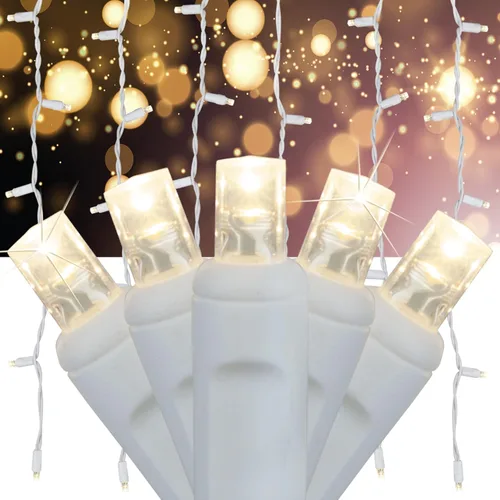 Vista 11 de SoftTwinkle Luces de Navidad de Centelleo Lento, Luces de Cadena de Centelleo Suave Luces de Navidad Pulsantes (50 Luces, 17 Pies, Blanco Cálido)