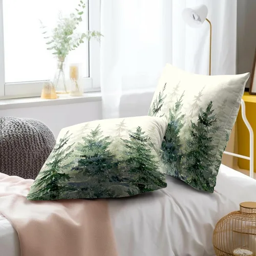 Vista 202 de Giwawa Juego de 2 fundas de almohada decorativas con diseño floral de girasol de 16 x 16 pulgadas, fundas de cojín decorativas para el hogar, sofá