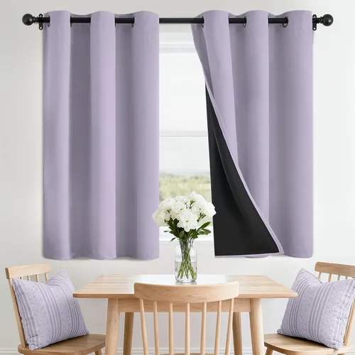 Vista 20 de SimpleHome - Cortinas opacas 100% para recámara, cortinas de ventana con ojales beige, con aislamiento térmico, cortinas de oscurecimiento