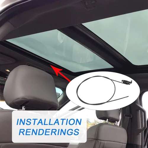 Vista 6 de Cable de Vidrio de Techo Solar Compatible con Ford F150 2015-2020 Ford F250 F350 F450 2017-2019 Reemplaza# FL3Z16502C22