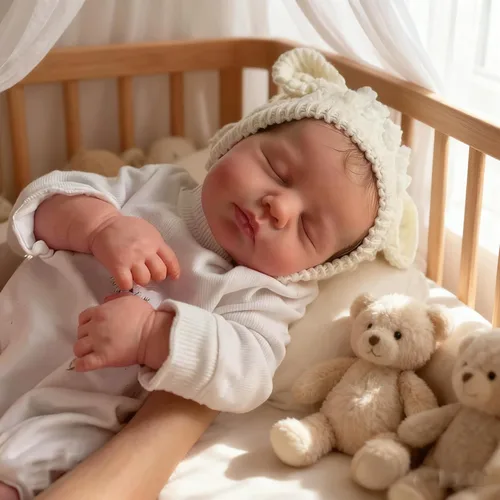 Vista 2 de Anano Reborn Baby Dolls Loulou - Muñecas bebé realistas de silicona y vinilo de cuerpo completo para niña, de 20 pulgadas, impermeables
