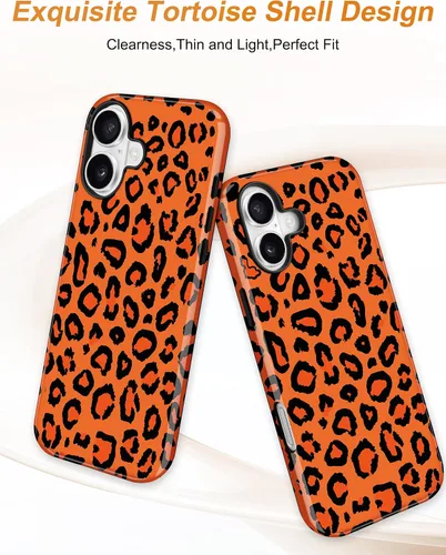 Vista 561 de Jusy Funda compatible con MagSafe con estampado de caparazón de tortuga marrón para iPhone 7/8/SE, cubierta protectora de TPU suave magnética