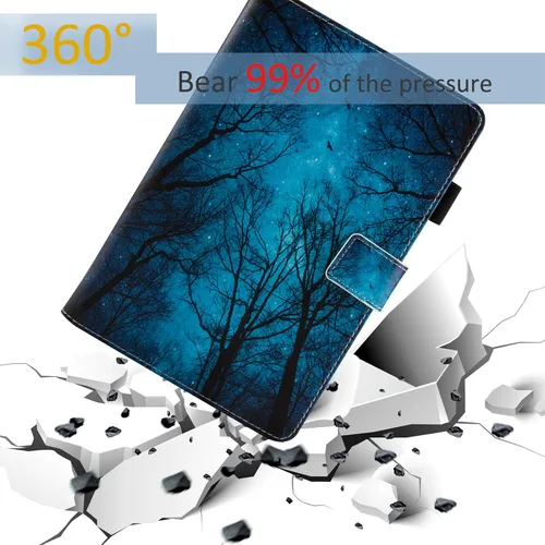 Vista 4 de Dteck Funda universal para tablet de 7.9 a 8.4 pulgadas, funda plegable de piel con tapa para Onn de 8 pulgadas, Samsung Galaxy Tab 8.0 pulgadas 8.4