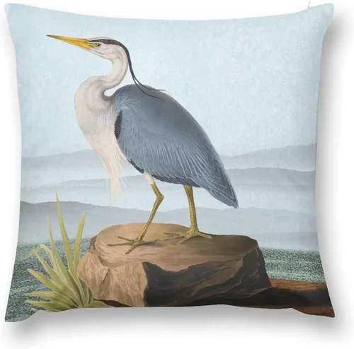 Vista 8 de Fundas de almohada decorativas de terciopelo de doble cara de 18 x 18 pulgadas, diseño de ramas de pájaros, para dormitorio, sala de estar