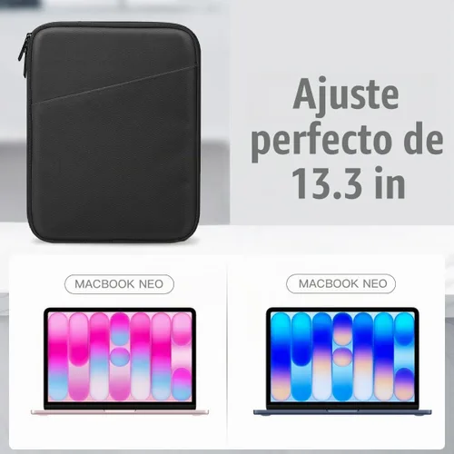 Vista 2 de TiMOVO Funda para portátil de 13 pulgadas para MacBook Neo, color negro