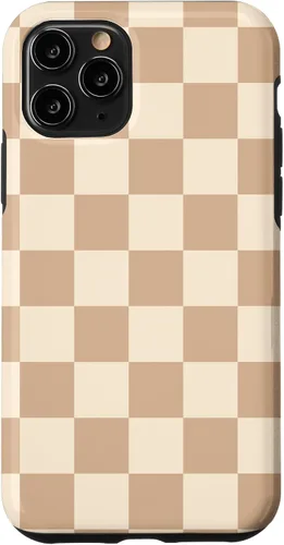 Vista 29 de Light Beige Classic Checkered Big Checkerboard Case for iPhone 17
