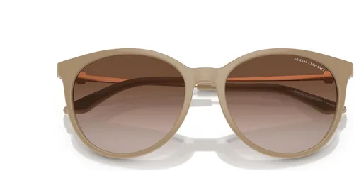 Vista 5 de Armani Exchange Woman Sunglasses Shiny Black Frame, Dark Grey Lenses, 55MM